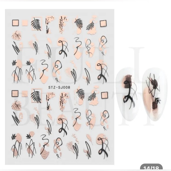 Nails Decals - NEW - Pk of 9 - Picture 2 of 11